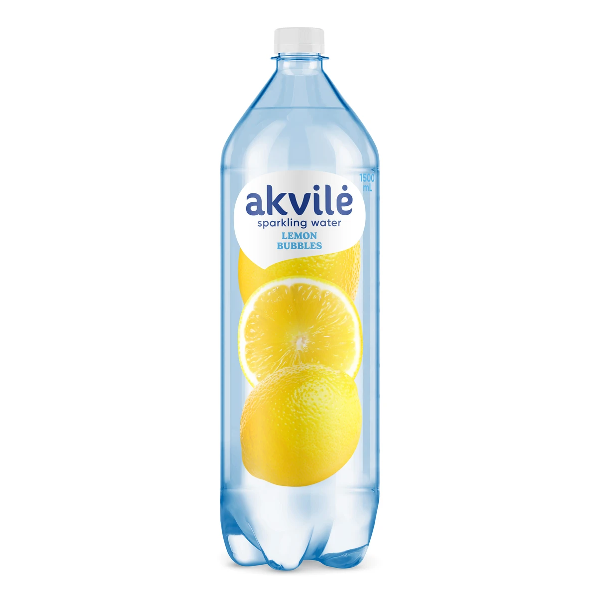Akvilė Lemon Bubbles bottle on a white background