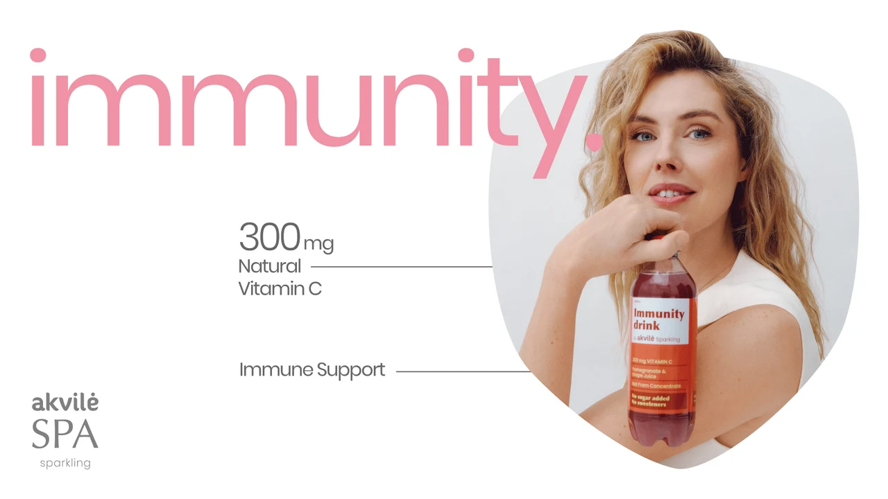 Immunity Drink campaign featuring naturally sourced vitamin C